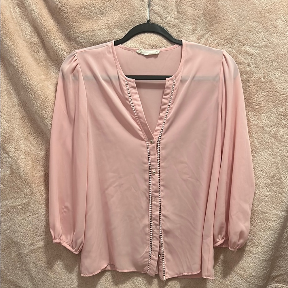 Elegant Pink Women's Top